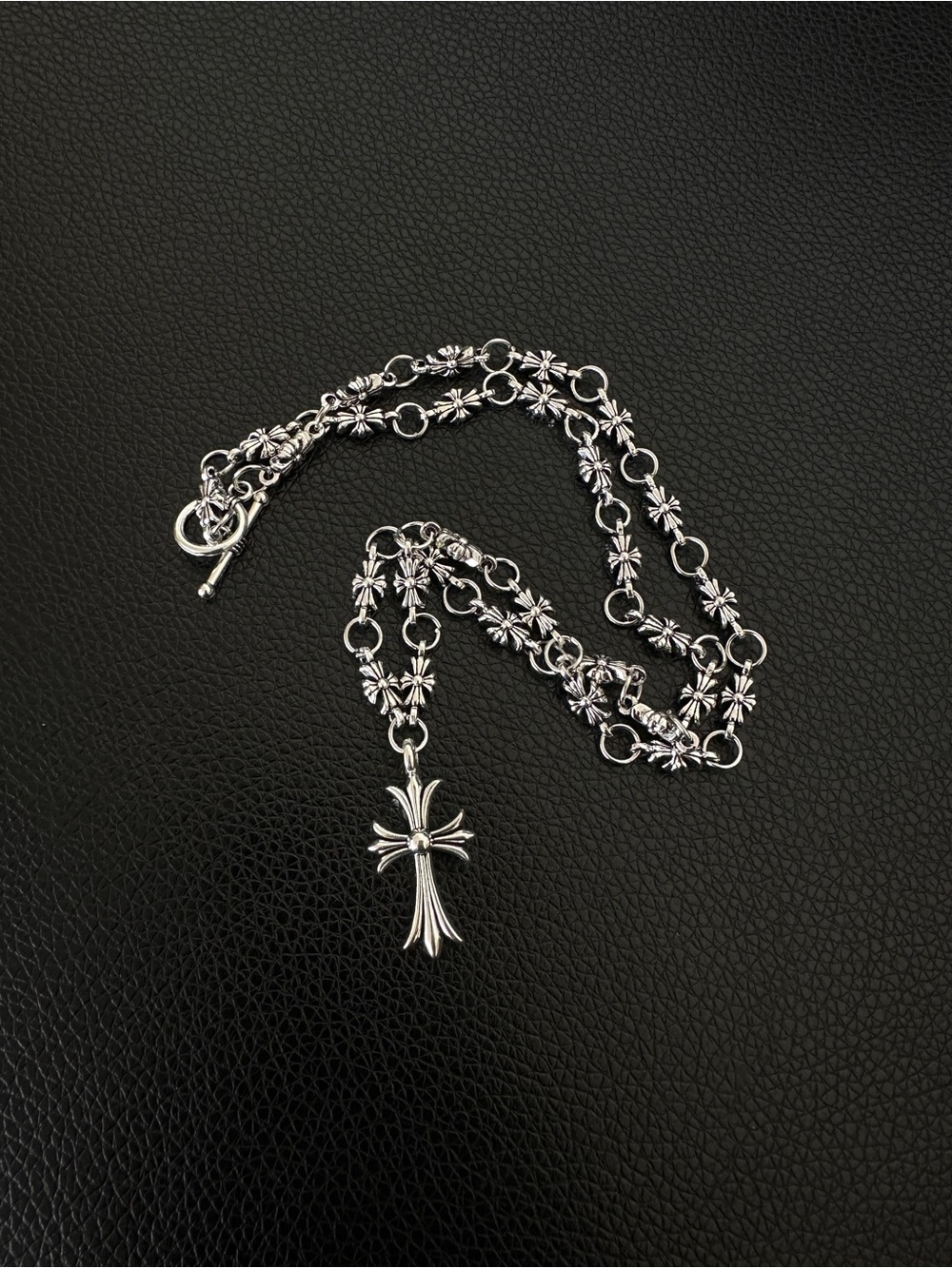 Sterling Silver Cross Pendant Necklace - Silver